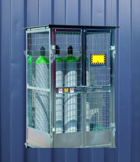 Gaiola de armazenamentode cilindros de gás