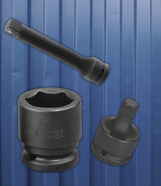Soquetes de Impacto, reduções, adaptadores para torque